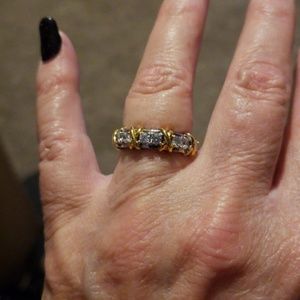24 hr sale Western wedding band, silver plate